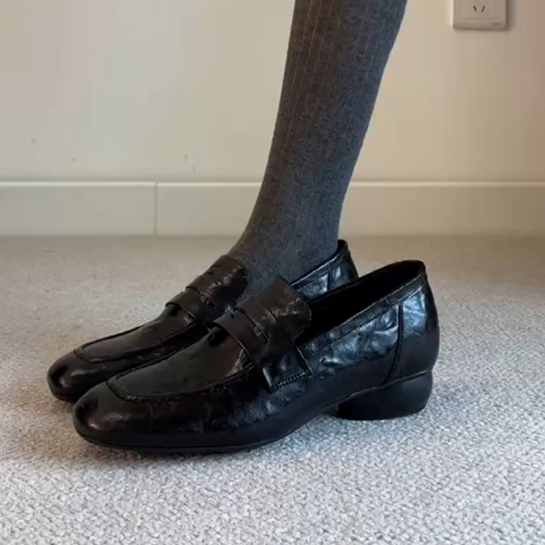 Damen Mokassins mit elegantem Riemen und bequemer Sohle EB