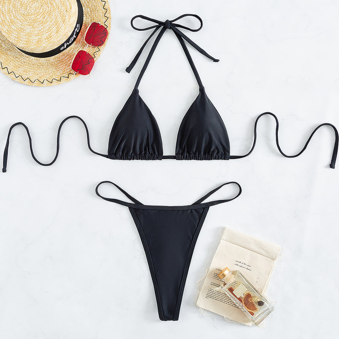 Damen Triangel-Bikini mit verstellbaren Trägern EB
