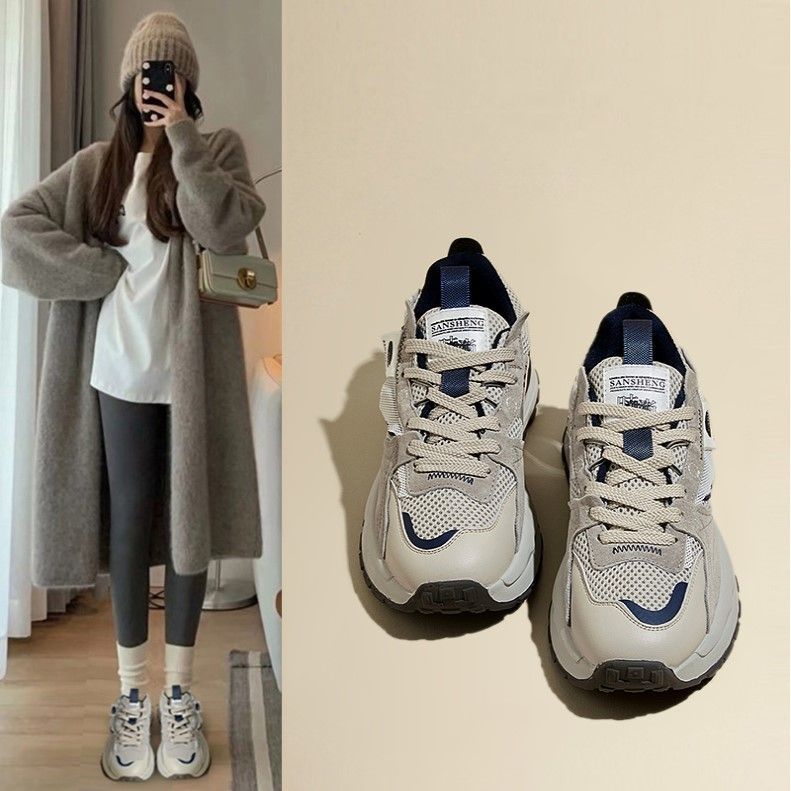 Damen Sportliche Sneaker mit atmungsaktiver Obermaterialkombination EB
