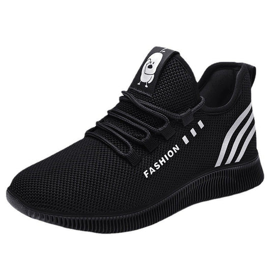 Damen Sportliche Sneakers mit atmungsaktivem Mesh-Obermaterial und rutschfester Sohle EB