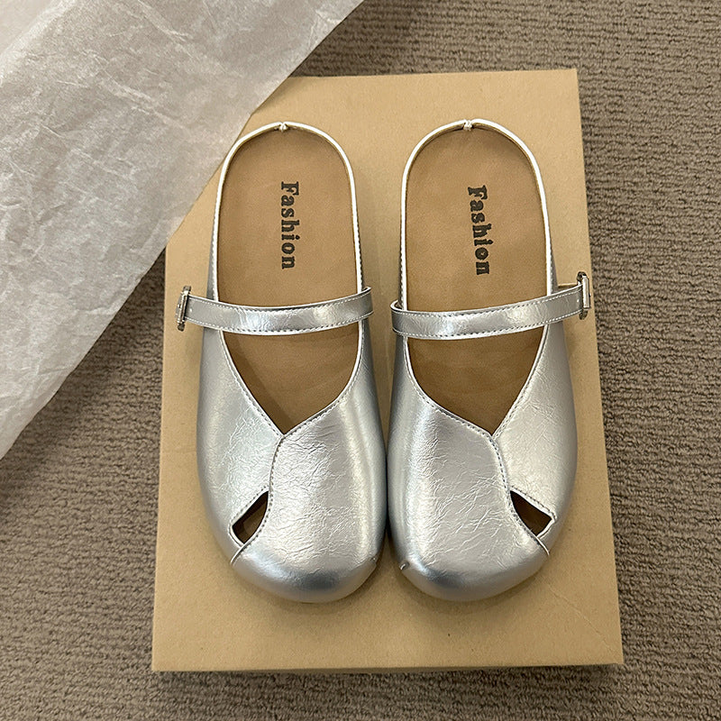 Damen Komfortable Clogs mit verstellbarem Riemen EB