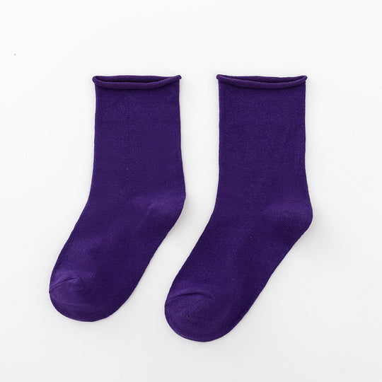 Damen Komfortable Baumwollsocken im klassischen Stil EB