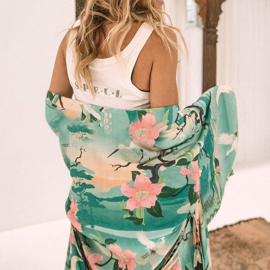 Damen Maxi-Kleid im Boho-Stil EB