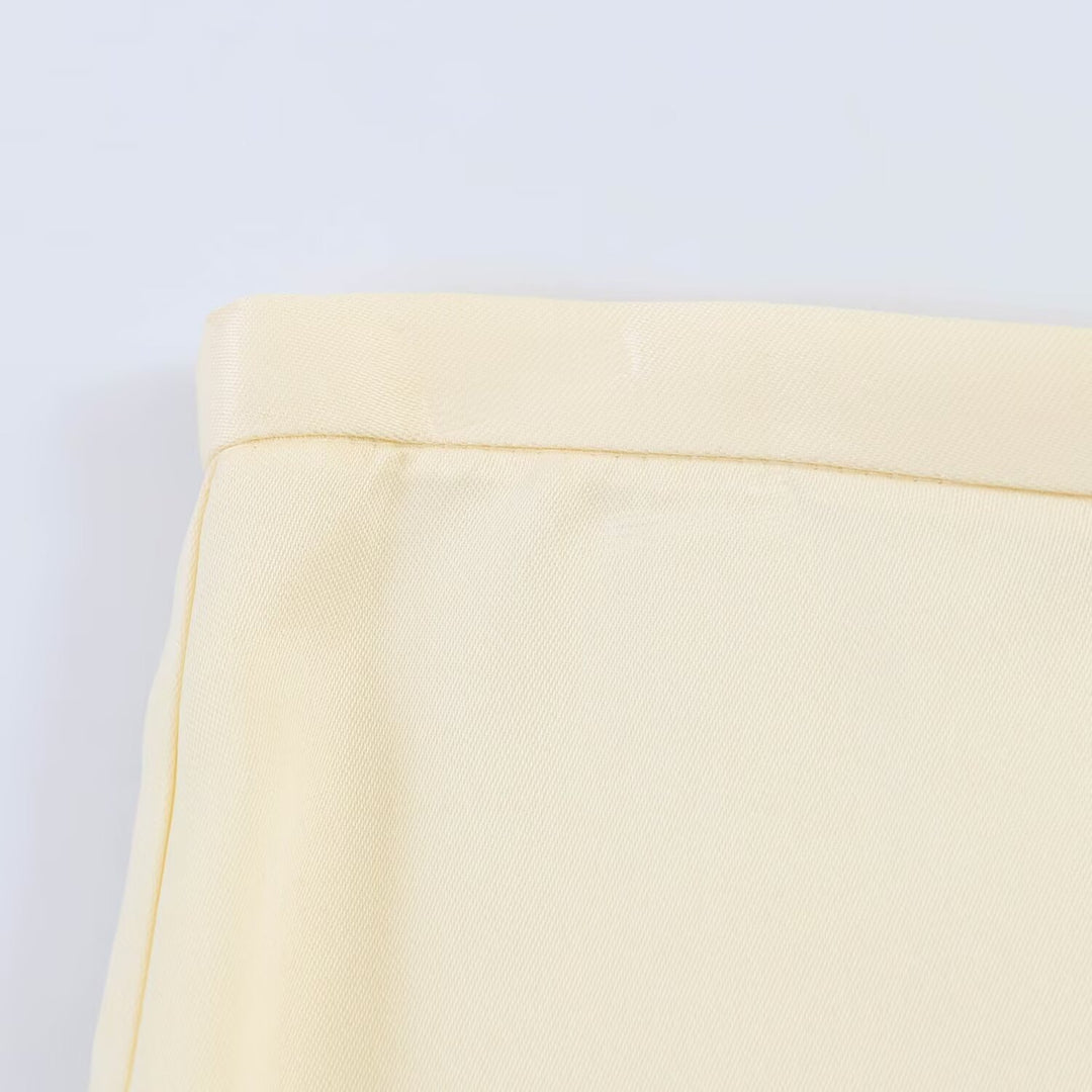 Damen eleganter plissierter Culotte-Rock mit zarten Spitzenakzenten EB
