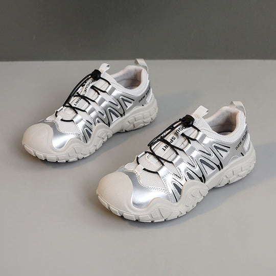 Damen Sportliche Leichtgewicht-Sneaker mit atmungsaktiver Mesh-Oberfläche und rutschfester Sohle EB