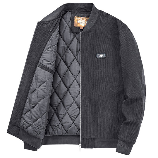 Herren Cord-Blouson mit gesteppter Thermo-Fütterung und Rippbündchen EB