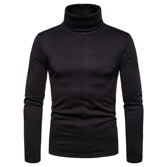 Herren Rollkragenpullover aus weichem Strickmaterial EB