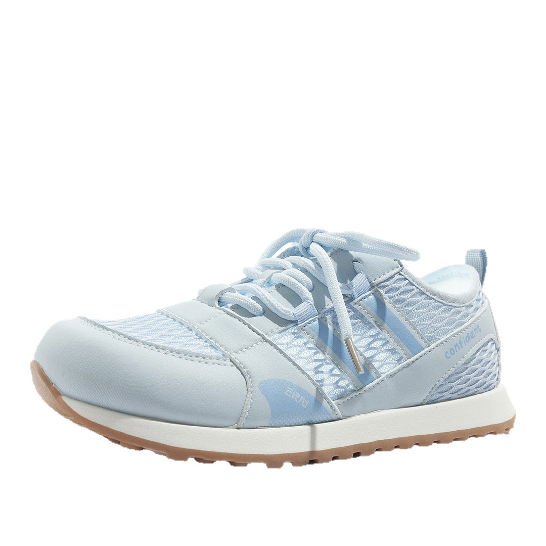 Damen Sportliche Mesh-Sneakers mit rutschfester Sohle und atmungsaktiven Einsätzen EB
