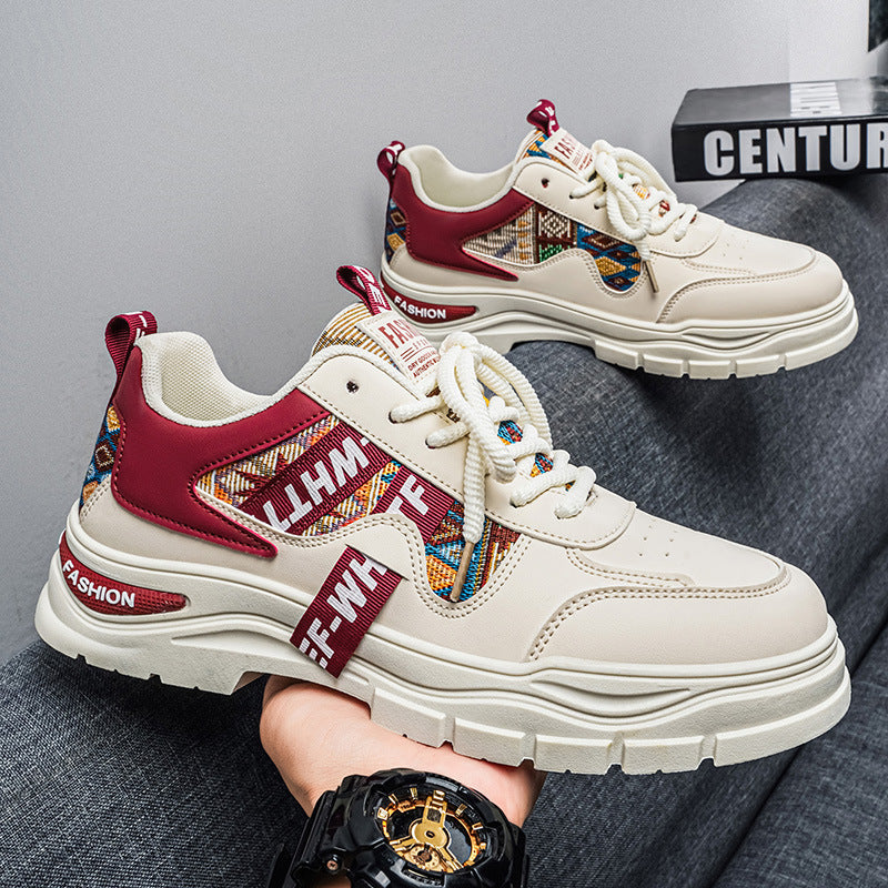 Damen Modische Chunky Sneaker mit einzigartigem Ethno-Design und bequemer Dämpfungstechnologie EB