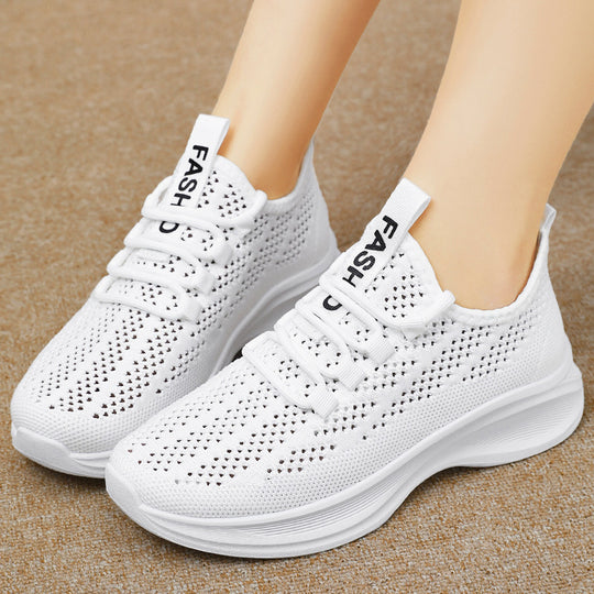 Damen Sportliche Atmungsaktive Sneakers mit flexibler Sohle EB