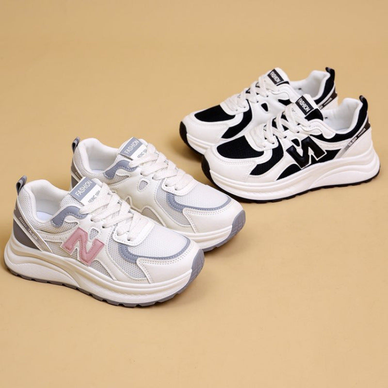 Damen Sportliche Sneakers mit atmungsaktivem Mesh-Obermaterial und dämpfendem Sohlenprofil EB