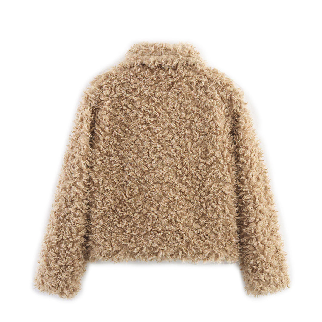 Damen kuschelige Teddyjacke EB