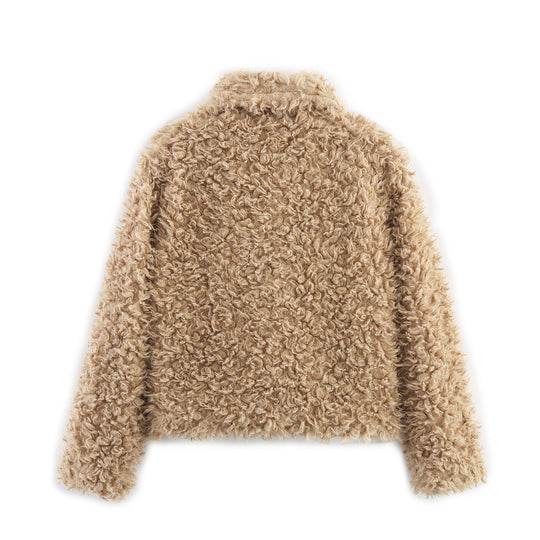 Damen kuschelige Teddyjacke EB