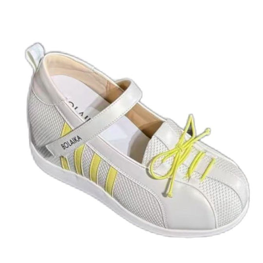 Damen sportliche Sneakers mit verstellbarem Riemen EB