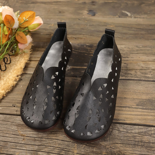 Damen Ballerinas mit durchbrochenem Design EB