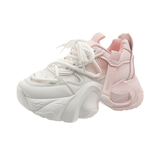 Damen Sportliche Chunky Sneakers mit abriebfester Sohle und atmungsaktiven Einsätzen EB