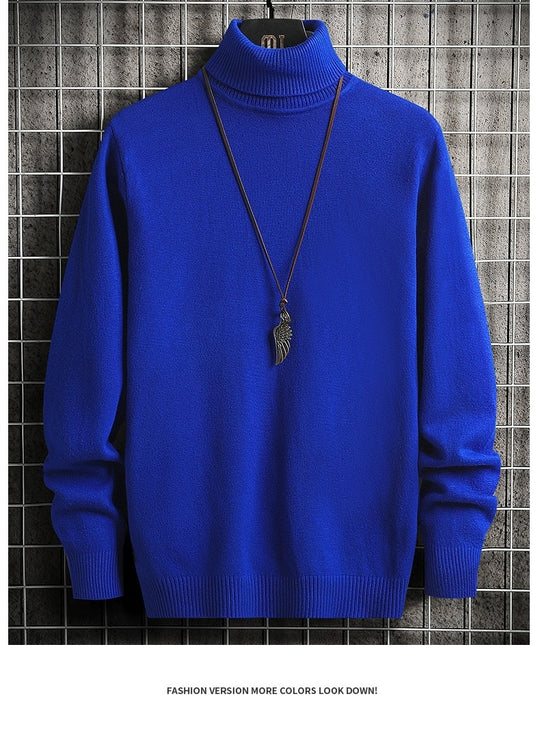 Herren bequemer Rollkragenpullover EB