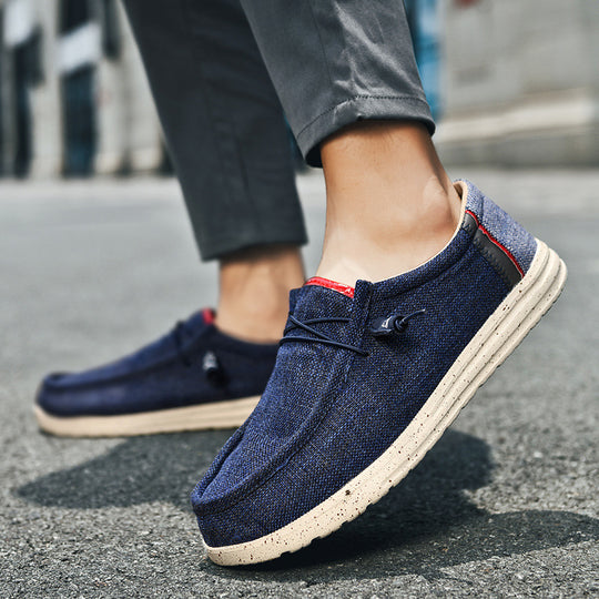 Damen Bequeme Slip-On Freizeitschuhe mit atmungsaktivem Obermaterial EB
