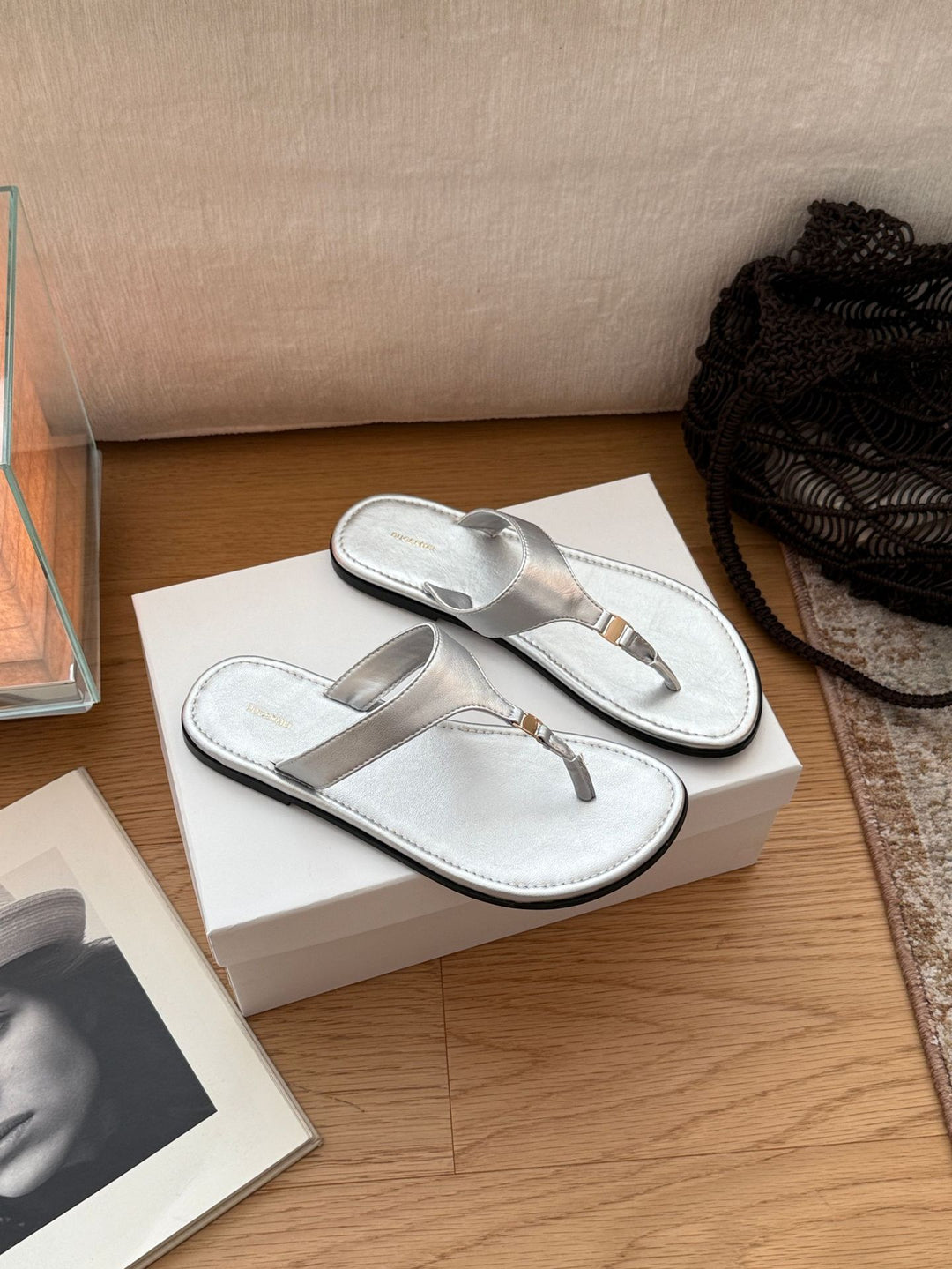 Damen Badesandalen mit modischem Riemendesign und komfortablem Fußbett EB