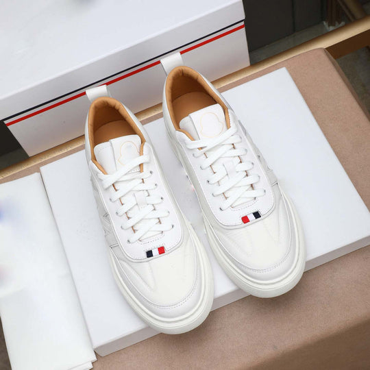 Damen Sportliche Sneakers mit luxuriösem Leder und rutschfester Laufsohle EB