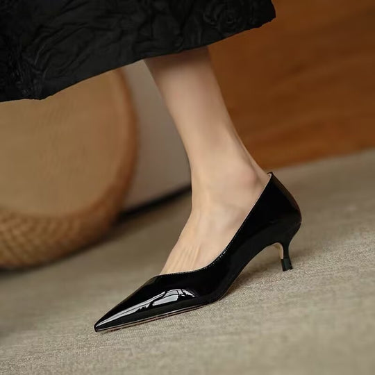 Damen Elegante Sling-Pumps mit schickem spitzem Design und minimalistischem Absatz EB