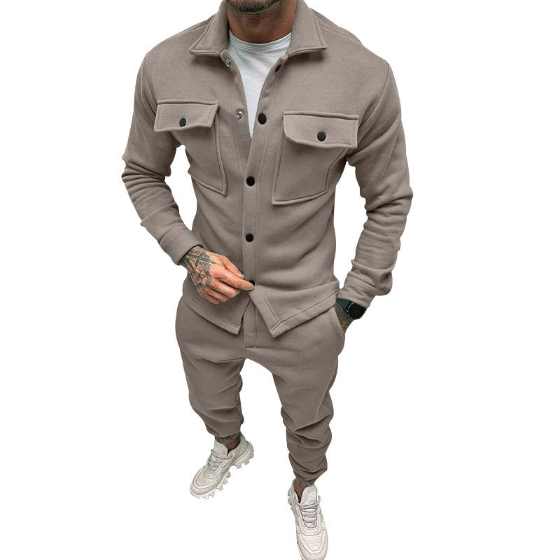 Herren lässige Jacke mit praktischen Taschen und modernem Schnitt EB