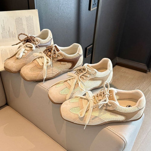 Damen atmungsaktive Lifestyle-Sneaker mit luxuriösem Wildleder-Obermaterial und flexiblem Sohlenprofil EB