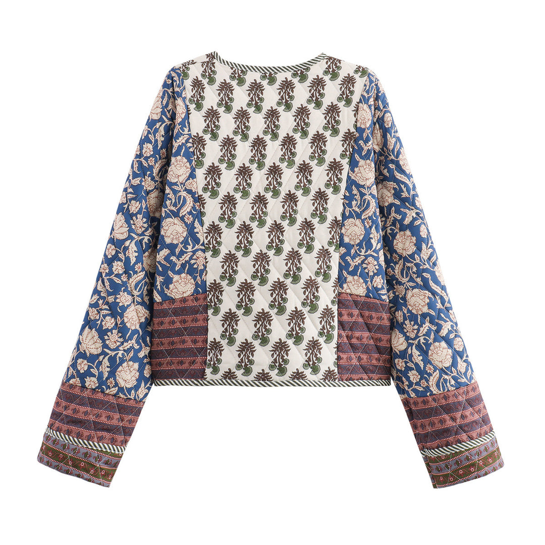 Damen Patchwork-Überwurfjacke EB