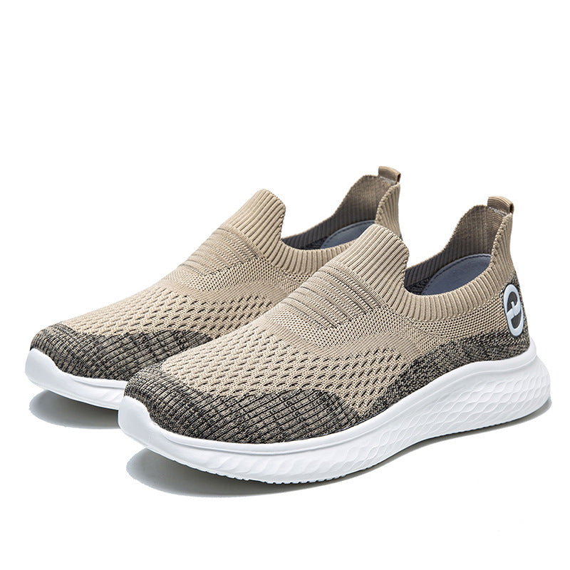 Damen Sportliche Slip-On Sneakers mit atmungsaktivem Obermaterial und rutschfester Sohle EB