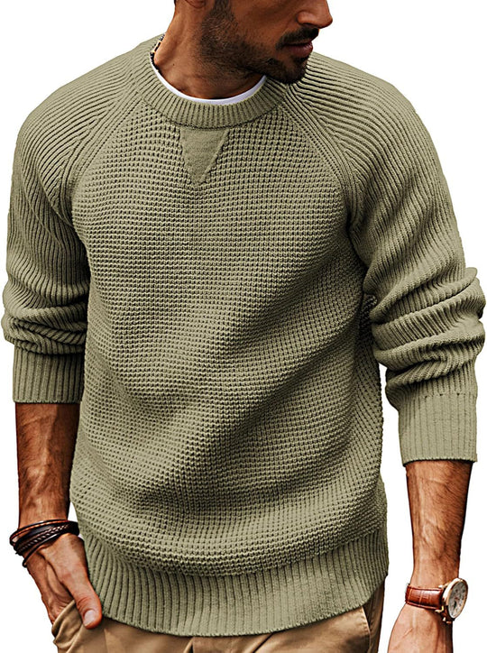 Herren strukturiertes Pullover mit lässigem Schnitt EB