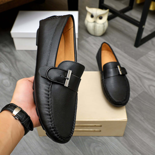 Damen Mokassins mit eleganter Schnallen-Applikation EB
