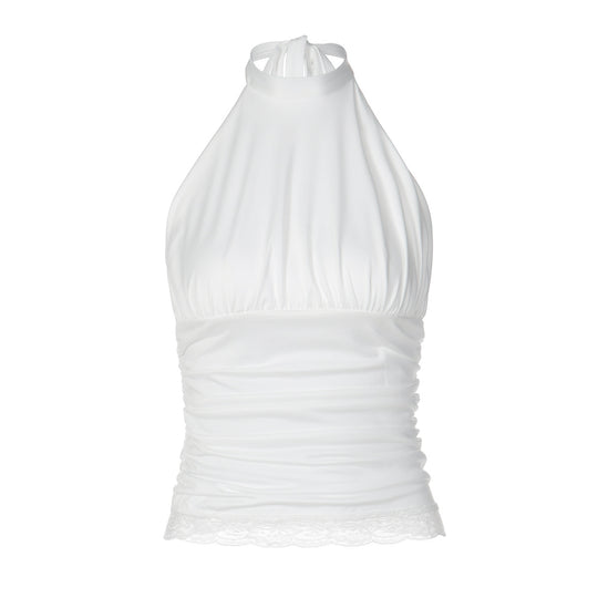 Damen Haltertop mit Raffungen EB