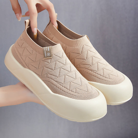 Damen Atmungsaktive Sneaker mit flexiblem Strickdesign EB