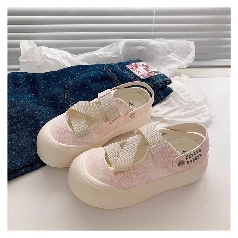 Damen Komfortable Slip-On Sandalen mit elastischen Riemen und dämpfender Sohle EB