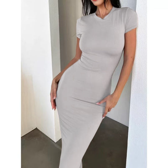 Damen lässiges Skirt- und T-Shirt-Set mit bequemer Passform Heidi Mode