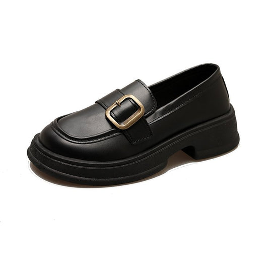 Damen modische Loafer mit dekorativem Schnallenakzent EB