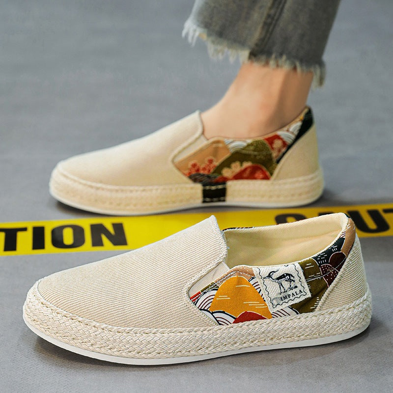 Damen Slip-On Schuhe mit buntem Design und rutschfester Sohle EB