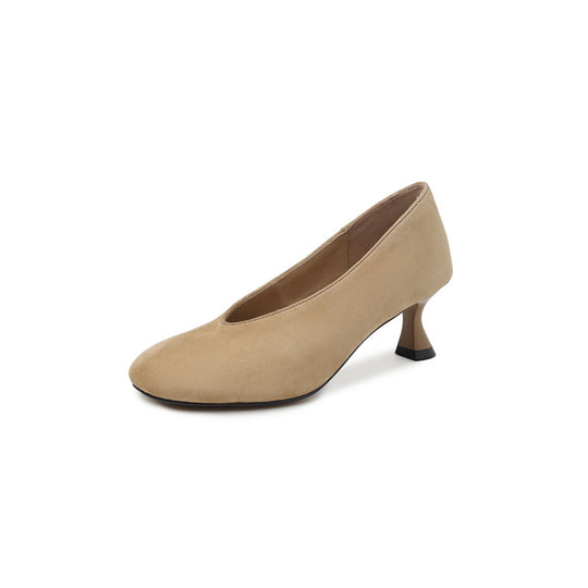 Damen elegante Pumps mit modischem Trichterabsatz EB