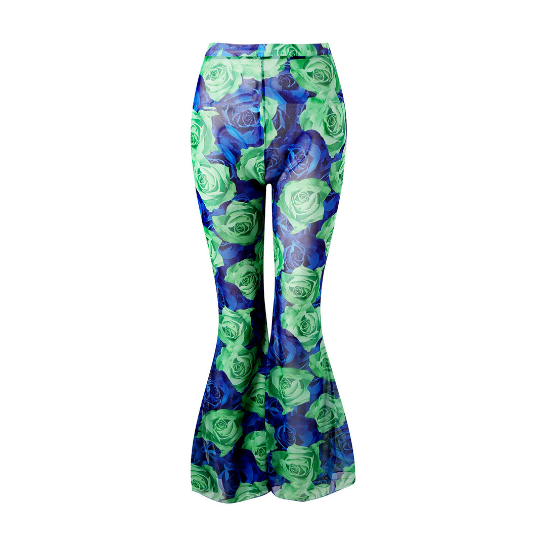 Damen Badeanzug mit innovativem Schnitt und floralem Design EB