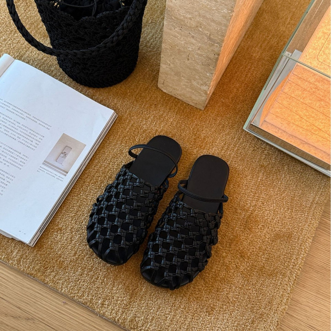 Damen geflochtene Sandalen EB