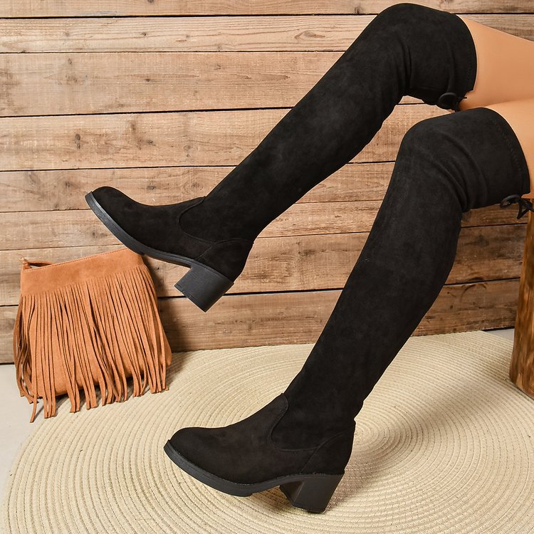 Damen Stiefel mit lässigem Raffungseffekt EB