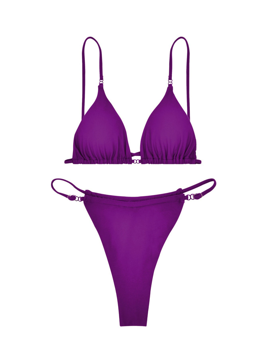 Damen Triangel-Bikini-Set mit verstellbaren Trägern und figurformender Passform EB