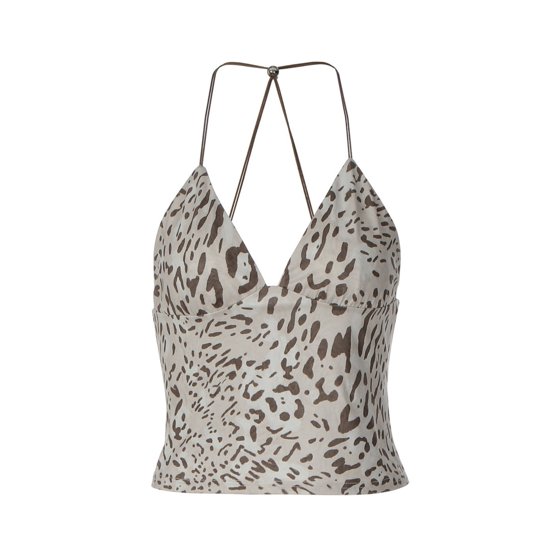 Damen Animal Print Top EB