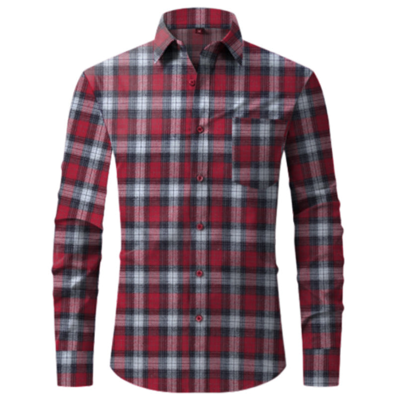 Herren Kariertes Hemd EB