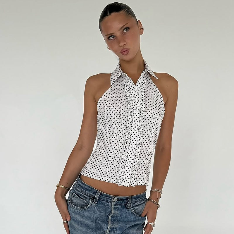 Damen Hemd mit Rüschendetails EB