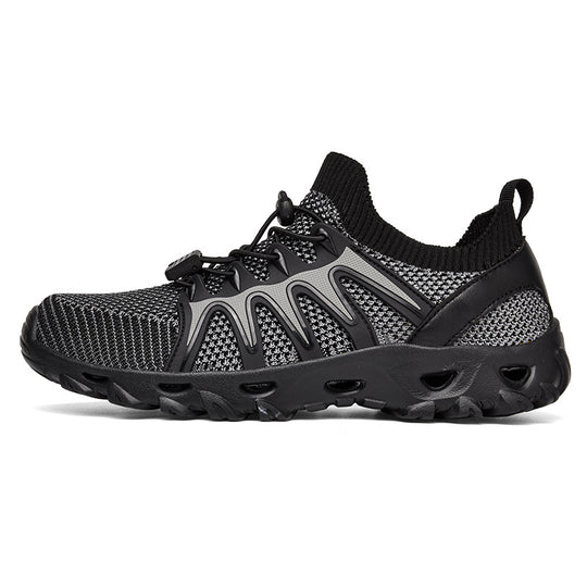 Damen Multifunktionale Freizeitsneaker mit atmungsaktivem Obermaterial und elastischer Schnürung EB