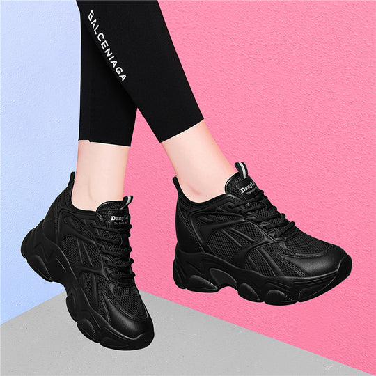 Damen Komfortable und modische Sneakers mit dämpfender Sohle EB