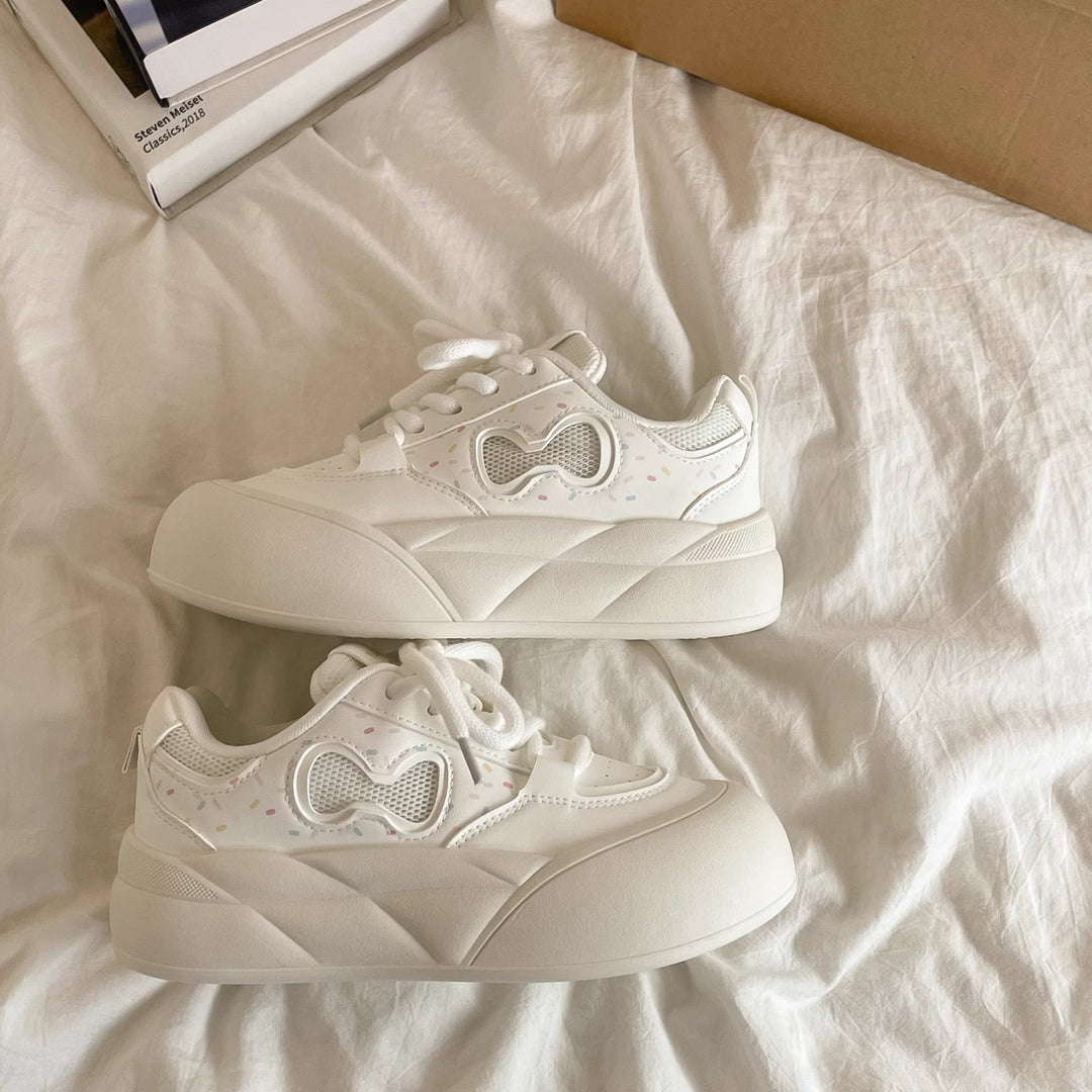 Damen Sportliche Sneakers mit übergroßem Sohlenprofil und atmungsaktiven Einsätzen EB