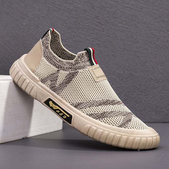 Damen Atmungsaktive Slip-On Sneakers im stilvollen Design mit elastischer Struktur EB