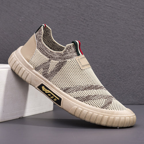 Damen Atmungsaktive Slip-On Sneakers im stilvollen Design mit elastischer Struktur EB